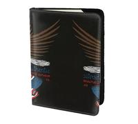 Dexnel Custodia per passaporto da viaggio con aquila patriottica USA con bandiera americana, 1 pezzo, per viaggi, donne e uomini, graziosa custodia per passaporto da viaggio