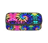 DEXNEL Exotic Tribe - Astuccio portapenne portatile con cerniera, stile tie-dye, ad alta capacità, robusto, multifunzionale per bambini, Nero , Taglia unica, Organizer per borse