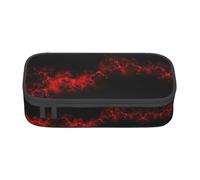 DEXNEL Explosion Burst - Astuccio per la scuola, portatile, con cerniera, ad alta capacità, robusto, multifunzione, per bambini, colore: rosso e nero, Nero , Taglia unica, Organizer per borse