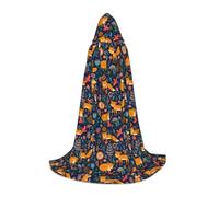 Dexnel Gufo Coniglio Uccelli Volpe Mantello Con Cappuccio Per Adolescenti Gothic Fantasy Medievale Cosplay Costume Teatro