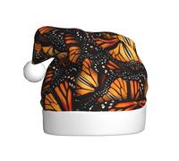 Dexnel Heaps Of Orange Monarch Butterflies Stampa Inverno Caldo Caps 1 Pezzi Unisex Regali di Natale Adulto Vacanze Albero di Natale Decorazione di Babbo Natale Cappello