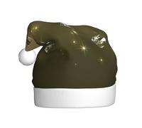 Dexnel Shining Diamond Printing Winter Warm Caps 1 pezzo unisex regali di Natale adulti vacanza albero di Natale decorazione cappello di Babbo Natale
