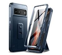 Dexnor Compatibile con custodia Google Pixel 7, [pellicola protettiva integrata e supporto per il calcio] Heavy Duty Military Grade Protezione Antiurto, Compatibile con Google Pixel 7 (blu)