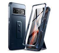 Dexnor Compatibile con custodia Google Pixel 7 Pro, [pellicola protettiva integrata e supporto per il calcio] Heavy Duty Military Grade Protezione Antiurto, Compatibile con Google Pixel 7 Pro (blu
