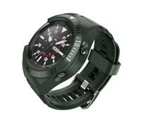 Dexnor Compatibile con Orologio Samsung Watch 3 (45MM), Custodia Protettiva di Grado Militare con Cinturino Regolabile iWatch in Silicone Morbido Resistente Agli Urti per Lo Sport - Verde