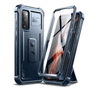 Dexnor Compatibile con Samsung Galaxy S20 Fe 5G Custodia da 6,5" (Non Compatibile con S20) con Protezione per Lo Schermo Integrata Copertura Protettiva per Paraurti a 360 Gradi con Supporto - Blu navy