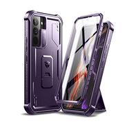 Dexnor Compatibile con Samsung Galaxy S22 5G Custodia con Proteggi Schermo Integrato Protezione Paraurti Antiurto per Tutto il Corpo di Grado Militare 360 con Supporto - Phantom Purple