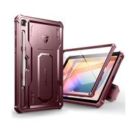 Dexnor Compatibile con Samsung Galaxy Tab S6 Lite Cover [Protezione dello schermo integrata e supporto], Custodia protettiva antiurto durevole di grado militare case - Rosso Magico