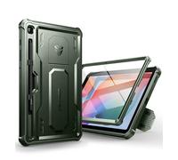 Dexnor Compatibile con Samsung Galaxy Tab S6 Lite Cover [Protezione dello schermo integrata e supporto], Custodia protettiva antiurto durevole di grado militare case - Verde Militare