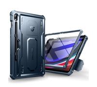 Dexnor Compatibile con Samsung Galaxy Tab S9 Cover [Protezione dello schermo integrata e supporto], Custodia protettiva antiurto durevole di grado militare case per Samsung Tab S9 - Blu Marino