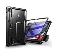 Dexnor per Samsung Galaxy Tab S9 Cover [Protezione dello schermo integrata e supporto], Custodia protettiva antiurto durevole di grado militare case per Samsung Galaxy Tab S9 - Nero