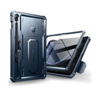 Dexnor Compatibile con Samsung Galaxy Tab S9 FE Cover [Protezione dello schermo integrata e supporto], Custodia protettiva antiurto durevole di grado militare case per Samsung Tab S9 FE - Blu Marino