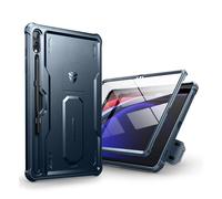 Dexnor Compatibile con Samsung Galaxy Tab S9 Plus Cover [Protezione dello schermo integrata e supporto], Custodia protettiva antiurto durevole di grado militare case per Tab S9 Plus - Blu Marino