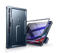 Dexnor Compatibile con Samsung Galaxy Tab S9 Ultra/S8 Ultra Cover [Protezione dello schermo integrata e supporto], Custodia protettiva antiurto durevole di grado militare Case - Blu Marino