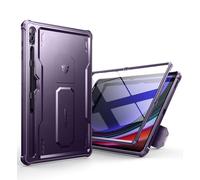Dexnor Compatibile con Samsung Galaxy Tab S9 Ultra/S8 Ultra Cover [Protezione dello schermo integrata e supporto], Custodia protettiva antiurto durevole di grado militare Case - Phantom Purple