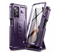 Dexnor Cover Compatibile con Samsung Galaxy A32 5G Custodia con Proteggi Schermo Integrato Protezione Paraurti Antiurto per Tutto il Corpo di Grado Militare 360 con Supporto - Phantom Purple