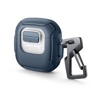 Dexnor Cover per Bose QuietComfort Earbuds II (2022) & Bose QuietComfort Ultra Earbuds (2023), Custodia con Moschettone e Portachiavi, Robusta Clip Sicura Protettiva Antiurto Case - Blu Marino