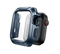 Dexnor Custodia compatibile con Apple Watch 42/44 mm [Custodia protettiva con protezione schermo da bulit-in] per iWatch Serie SE/6/5/4-Blu