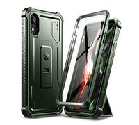 Dexnor Custodia Cover per IPhone XR con Protezione per lo Schermo Integrata Copertura Protettiva Antiurto Resistente agli urti Anteriore e Posteriore 360 con Supporto - Verde