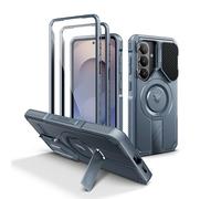 Dexnor Custodia per Samsung Galaxy S26 con custodia per fotocamera, cavalletto regolabile e pellicola protettiva, compatibile con MagSafe, robusta custodia antiurto protettiva magnetica (2026), 6,3