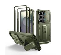 Dexnor Custodia per Samsung Galaxy S26 Ultra con copertura per fotocamera scorrevole aggiornata e 2 cornici frontali e pellicola protettiva integrata e cavalletto, custodia robusta e resistente a