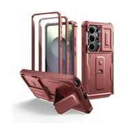 Dexnor Custodia per Samsung Galaxy S26 Ultra con copertura per fotocamera scorrevole aggiornata e 2 cornici frontali e pellicola protettiva integrata e cavalletto, custodia robusta e resistente a