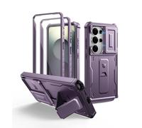 Dexnor Custodia per Samsung Galaxy S26 Ultra con copertura per fotocamera scorrevole aggiornata e 2 cornici frontali e pellicola protettiva integrata e cavalletto, custodia robusta e resistente a