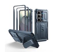 Dexnor Custodia per Samsung Galaxy S26 Ultra con copertura per fotocamera scorrevole aggiornata e 2 cornici frontali e pellicola protettiva integrata e cavalletto, custodia robusta e resistente a