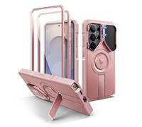 Dexnor Custodia per Samsung Galaxy S26 Ultra con custodia per fotocamera, cavalletto regolabile e pellicola protettiva, compatibile con MagSafe, robusta custodia antiurto protettiva magnetica (2026