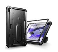Dexnor Custodia per Samsung Galaxy Tablet S7/8 Plus, [protezione dello schermo integrata e cavalletto] con portapenne, resistente agli urti, custodia protettiva per tutto il corpo, Nero