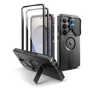 Dexnor Custodia protettiva magnetica per Samsung Galaxy S26 Ultra con custodia per fotocamera, cavalletto regolabile e pellicola protettiva, compatibile con MagSafe, robusta custodia antiurto