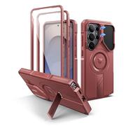 Dexnor Custodia protettiva magnetica per Samsung Galaxy S26 Ultra con custodia per fotocamera, cavalletto regolabile e pellicola protettiva, compatibile con MagSafe, robusta custodia antiurto