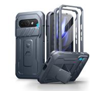 Dexnor per Cover Google Pixel 9A con Copertura Integrata Della Fotocamera Scorrevole & Protezione dello Schermo & Kickstand, Custodia Resistente Agli urti Copertura Protettiva - Blu Marino
