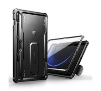 Dexnor per Samsung Galaxy Tab S9 FE Plus Cover [Protezione dello schermo integrata e supporto], Custodia protettiva antiurto durevole di grado militare case per Samsung Galaxy Tab S9 FE Plus - Nero