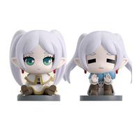 DEXSHUN 2 statuette di congelamento Mini anime Figure Frier/Distanti/Cielo/Forte modello PVC Postura di seduta Statua Decorazione Regalo per i fan 4,5 cm