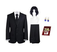 DEXSHUN Chrollo Lucilfer Cosplay HxH Anime Costume Chrollo Lucilfer Uniform Giacca Pantaloni Completo Completo per Halloween Carnevale Festa Comic Esposizione