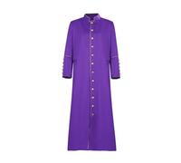 DEXSHUN Costume da sacerdote missionario cosplay lungo costume di culto per credenti della chiesa medievale abbigliamento per Halloween Carnevale