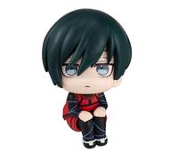 DEXSHUN Rin Itoshi Figura Anime Mini Modello Carino Look Up Figura 11 cm Statua Seduta in PVC Decorazioni da Scrivania Regali Figura