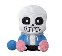 DEXSHUN Sans Figura Anime Mini Figure Sans/Papyrus Seduto Statua in PVC Modello da collezione Ornamenti Decorativi Anime Regali 15 cm