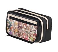 DEXSHUN Yugi Amane Astuccio per matite Anime di grande capacità, doppio strato, astuccio per cartoni animati, astuccio per ragazze, ragazzi, regalo per la scuola, Type06, 21x8x13cm, Astuccio