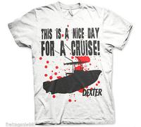 DEXTER CRUISE T-Shirt Maglietta In Cotone Ufficialmente Licenziata