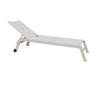 Milani Home DEXTER lettino prendisole da giardino colore Tortora - 65844039