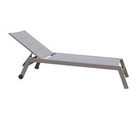 Milani Home DEXTER lettino prendisole da giardino colore Taupe - grigio 65844022