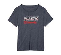 Dexter Plastic Prediction Maglietta, Donna Plus-Size, Pervinca, 3X