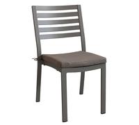 DEXTER - sedia da giardino in alluminio impilabile con cuscino
