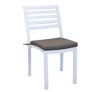 DEXTER - sedia da giardino in alluminio impilabile con cuscino