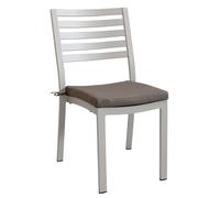 DEXTER - sedia da giardino in alluminio impilabile con cuscino