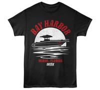 Dexter - Sol Notte - Nero - Stampa Frontale Solido Adulto Unisex Corto T-Shirt