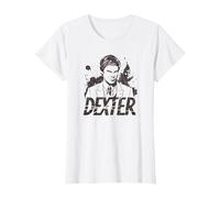 Dexter Splatter Dex Maglietta, Donna, Bianco, M