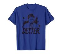 Dexter Splatter Dex Maglietta, Uomo, Blu Reale, XL